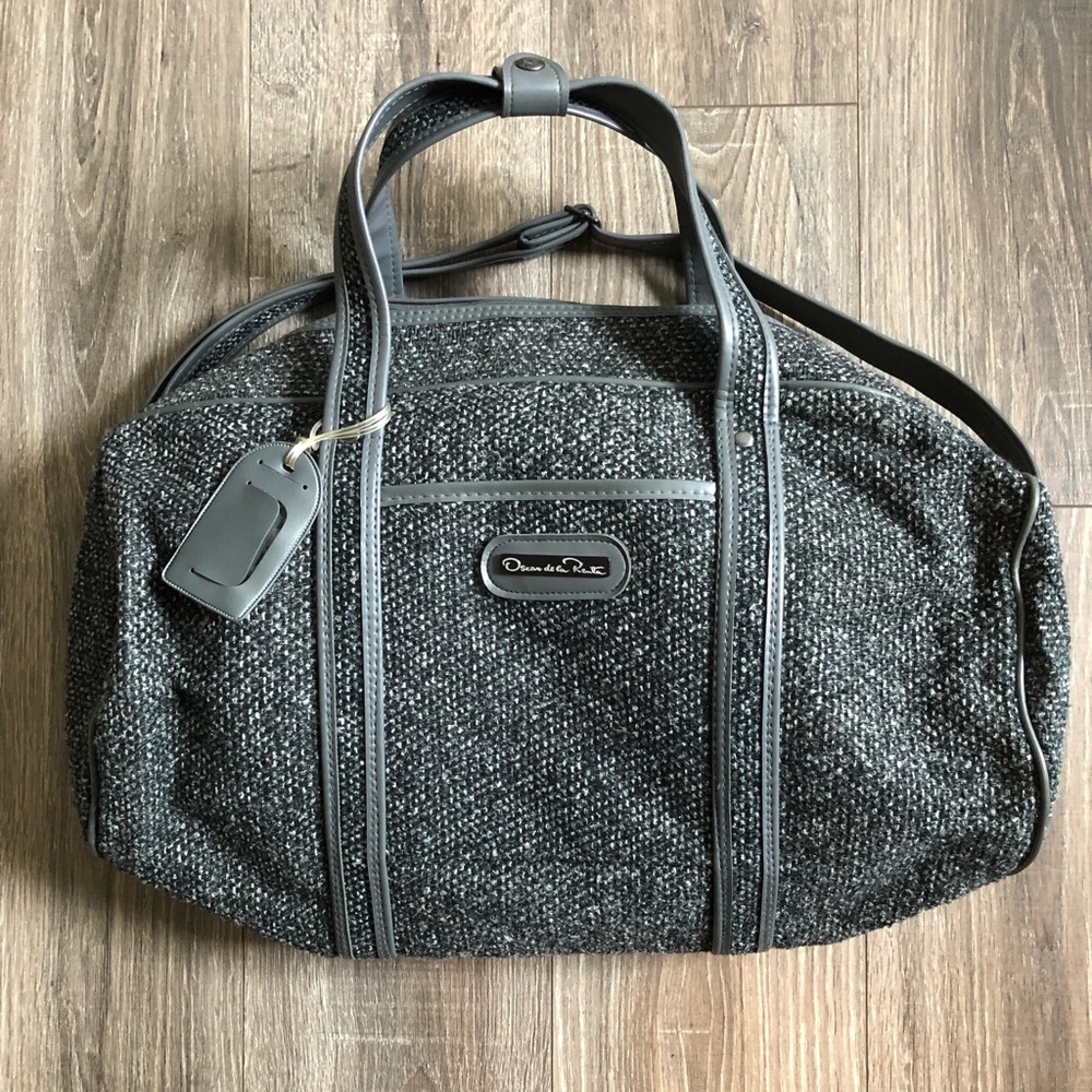 Vintage Oscar de la Renta carry-on luggage bag